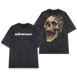 Áo thun Molten Skull Wash - mặt trước và mặt sau