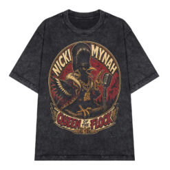 Áo thun Queen Of The Flock Wash - graphic tee oversized NVC