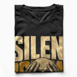 Áo thun Silent Scream Black - cận cảnh chất vải