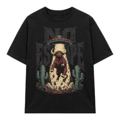 Áo thun No Escape Black - graphic tee oversized NVC