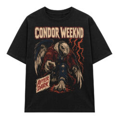Áo thun After Dark Condor Black - graphic tee oversized NVC