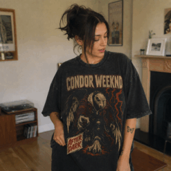 Áo thun After Dark Condor Black - người mẫu mặc áo
