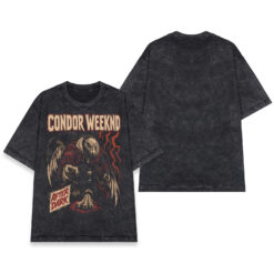 Áo thun After Dark Condor Wash - mặt trước và mặt sau