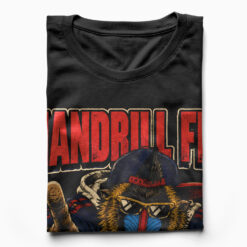 Áo thun Clock Mandrill Black - cận cảnh chất vải