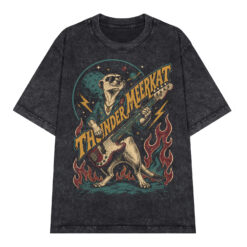 Áo thun Thunder Meerkat Wash - graphic tee oversized NVC