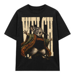 Áo thun Velvet Chinchilla Black - graphic tee oversized NVC