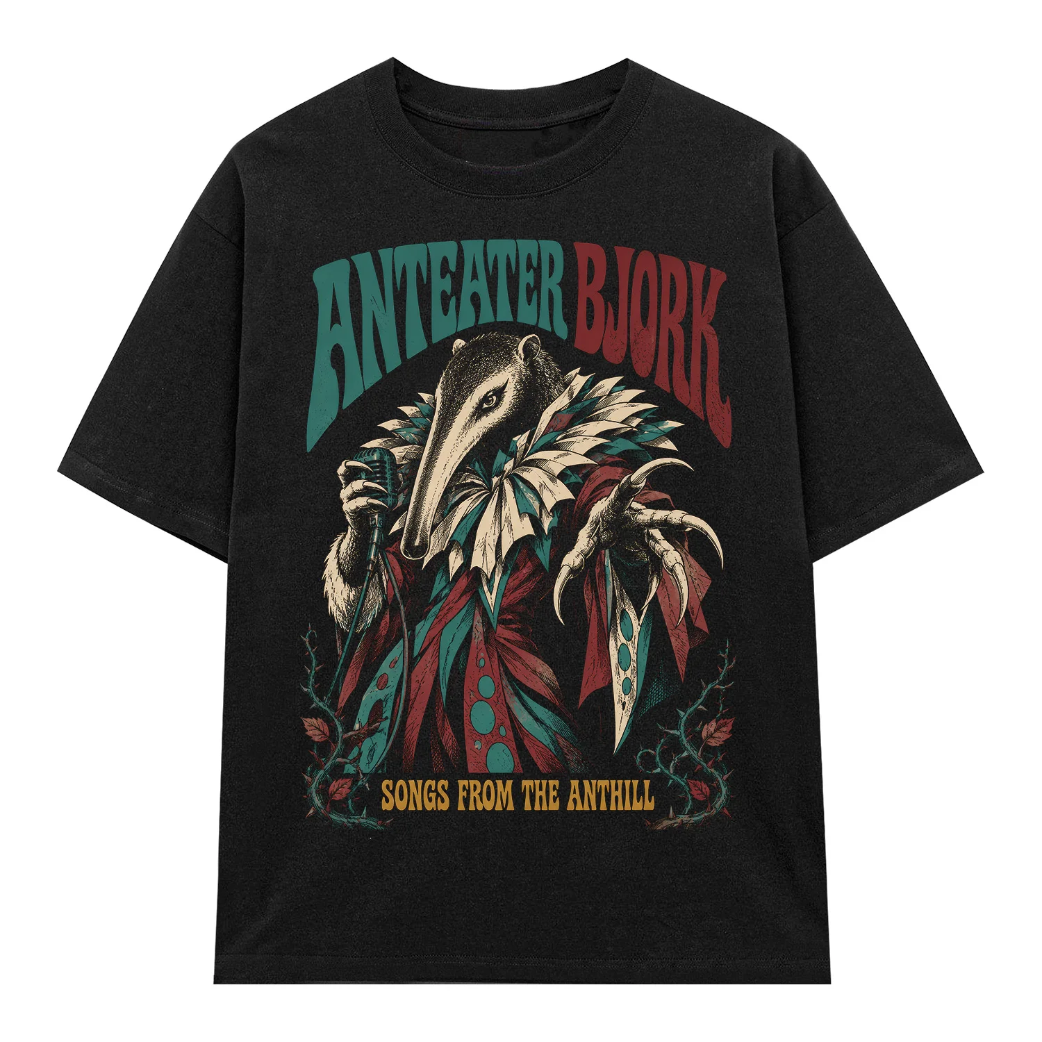 D136B_1 Áo thun Anthill Songs Black - graphic tee oversized NVC