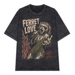 Áo thun Ferret Love Wash - graphic tee oversized NVC