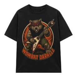 Áo thun Wombat Darrell Black - graphic tee oversized NVC