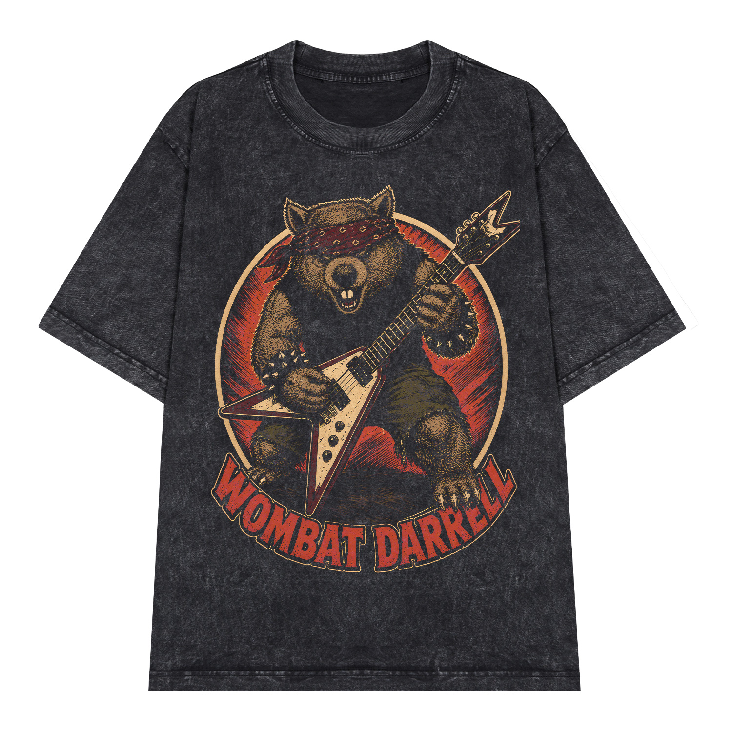 Áo thun Wombat Darrell Wash - graphic tee oversized NVC
