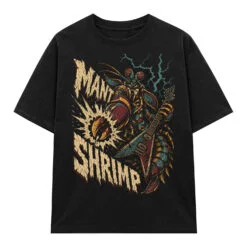 Áo thun Mantis Shrimp Black - graphic tee oversized NVC