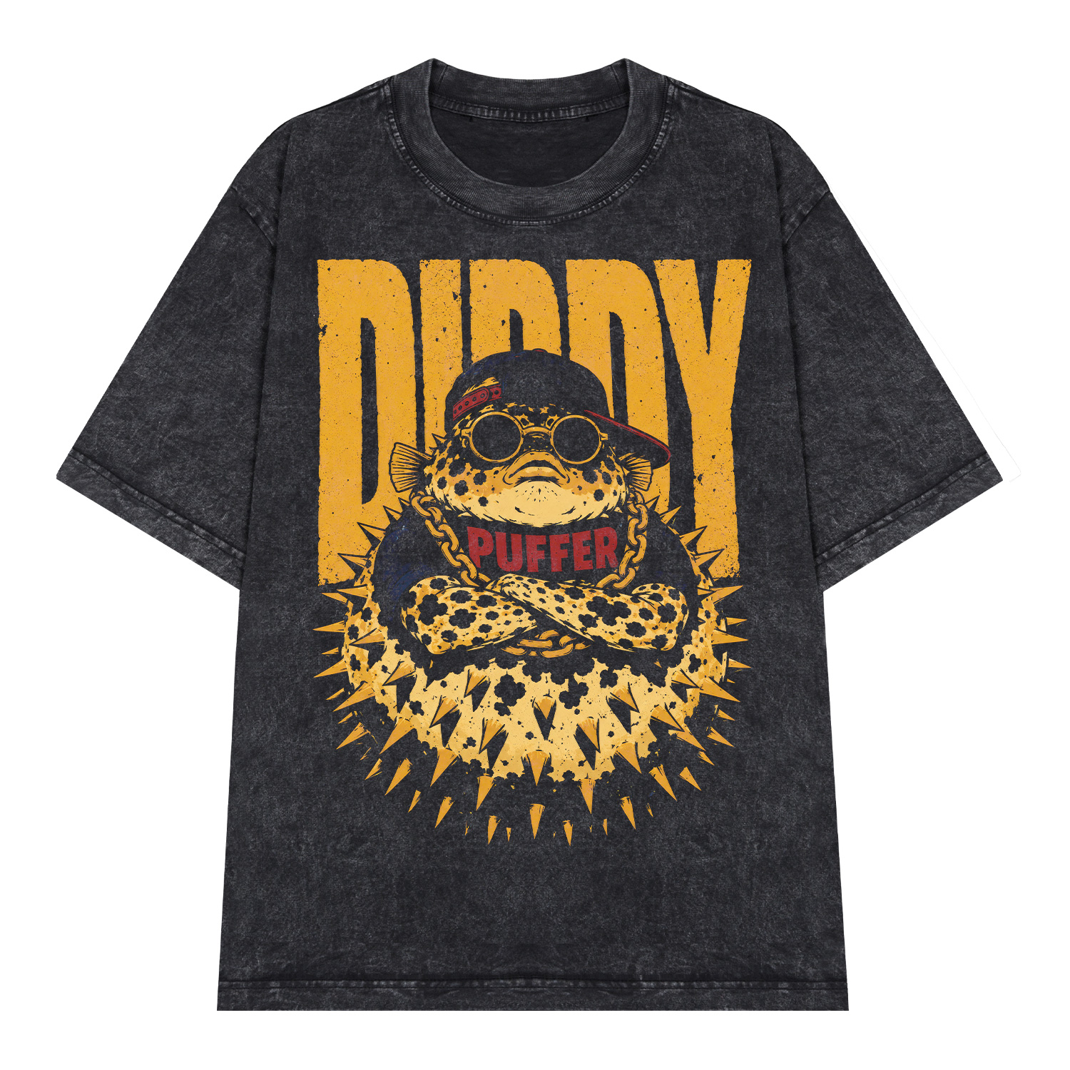 Áo thun Diddy Puffer Wash - graphic tee oversized NVC