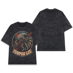 Áo thun Isopod Lee Wash - mặt trước và mặt sau