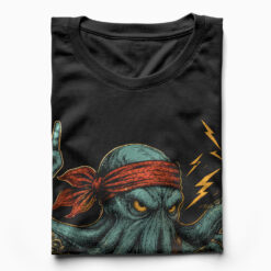 Áo thun Octopus Potter Black - cận cảnh chất vải