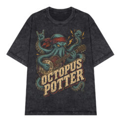 Áo thun Octopus Potter Wash - graphic tee oversized NVC