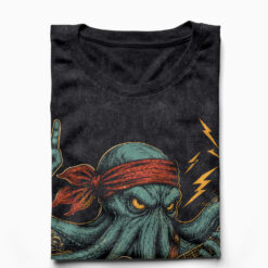 Áo thun Octopus Potter Wash - cận cảnh chất vải