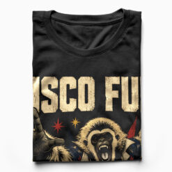 Áo thun Disco Fury Black - cận cảnh chất vải