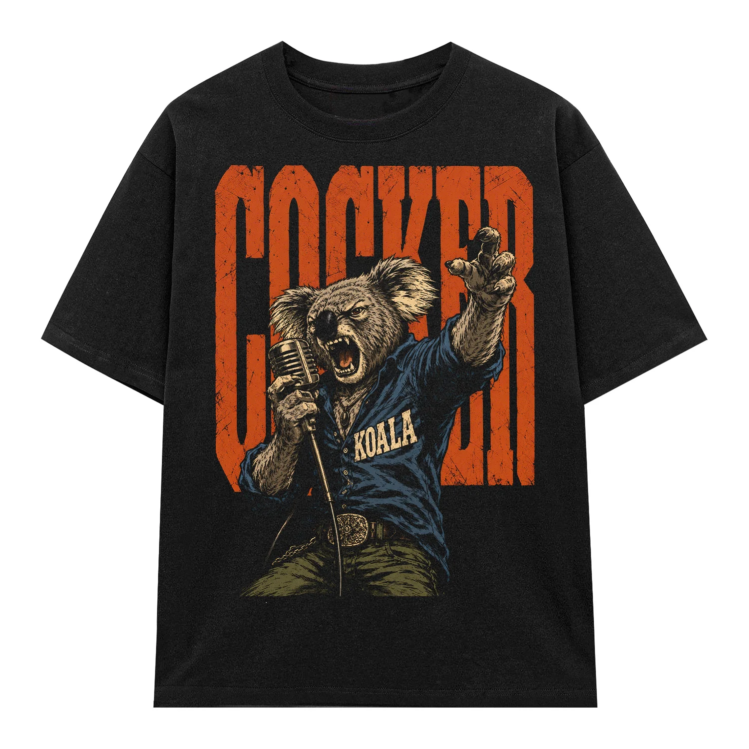 Áo thun Cocker Koala Black - graphic tee oversized NVC