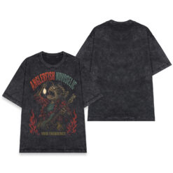 Áo thun Anglerfish Novoselic Wash - mặt trước và mặt sau