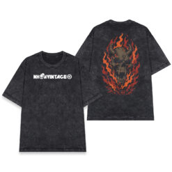 Áo thun Burn It Down Wash - mặt trước và mặt sau