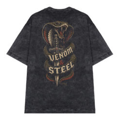 Áo thun Venom and Steel Wash - graphic tee oversized NVC