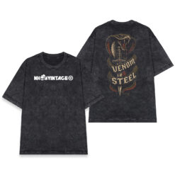 Áo thun Venom and Steel Wash - mặt trước và mặt sau