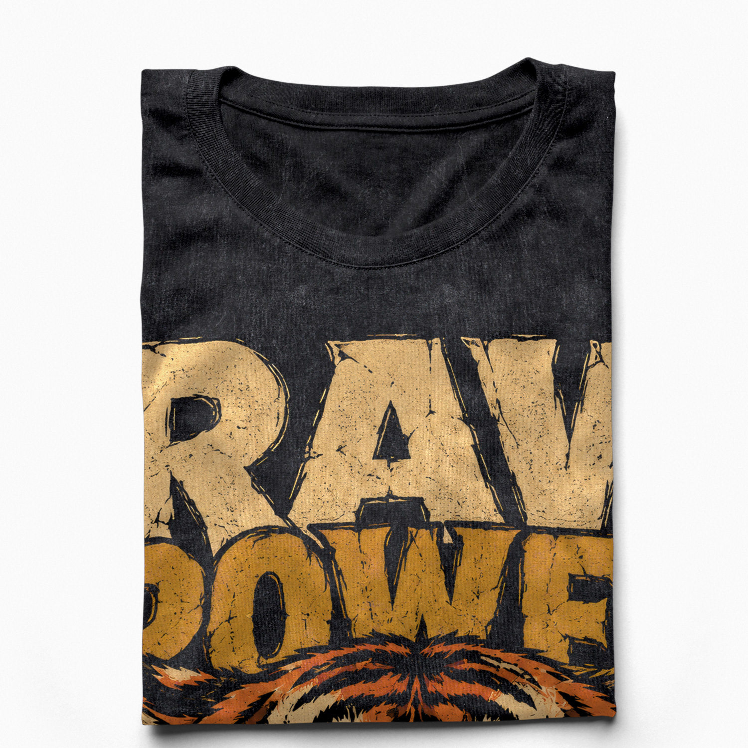 Áo thun Raw Power Wash - cận cảnh chất vải