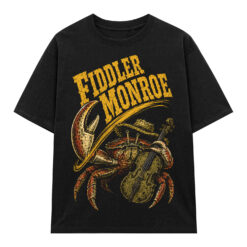 Áo thun Fiddler Monroe Black - graphic tee oversized NVC