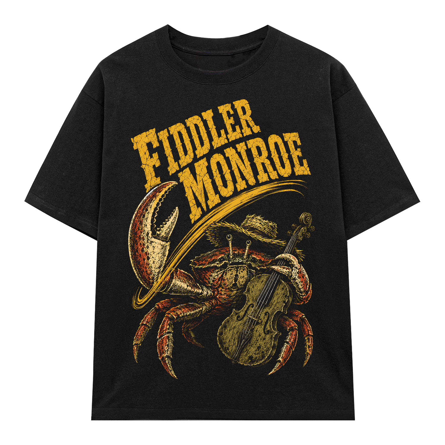 Áo thun Fiddler Monroe Black - graphic tee oversized NVC