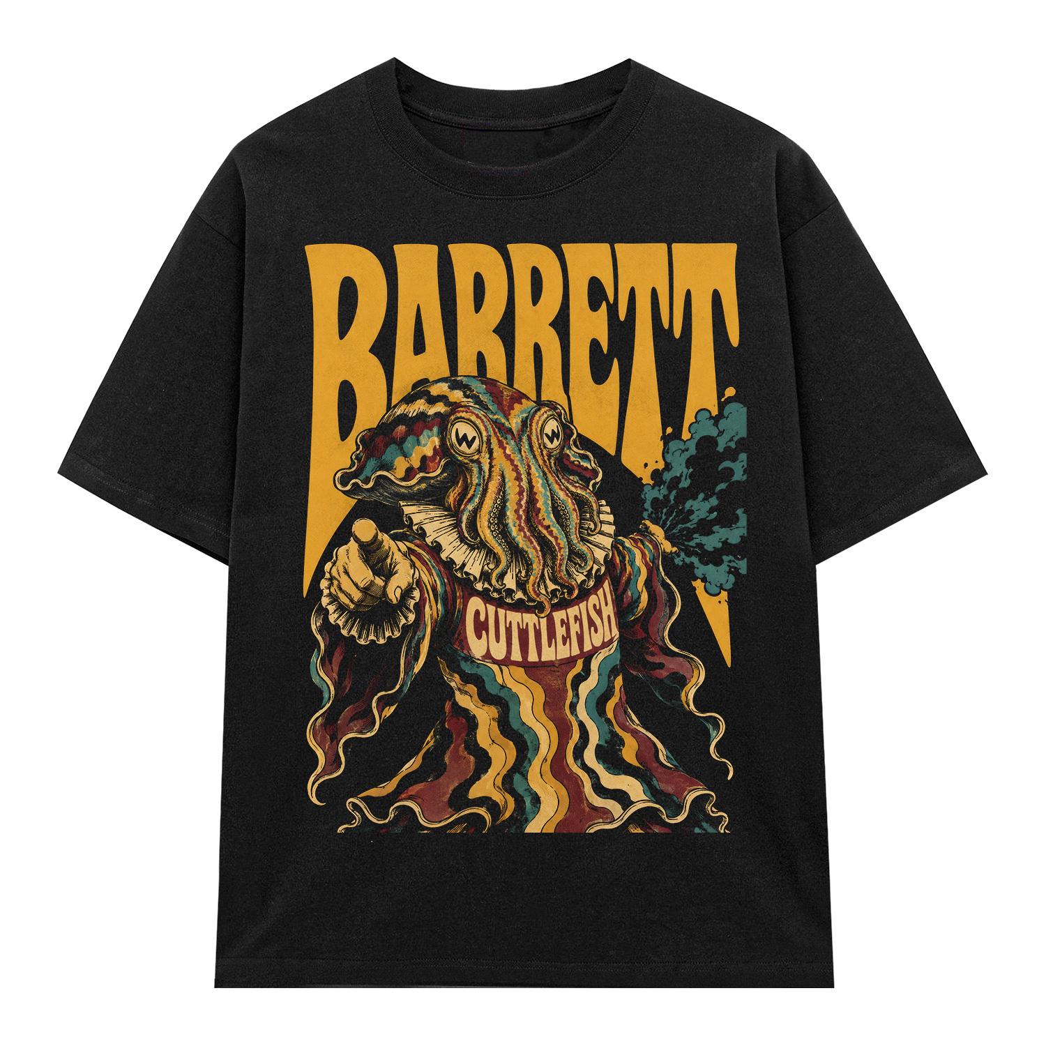 Áo thun Barrett Cuttlefish Black - graphic tee oversized NVC