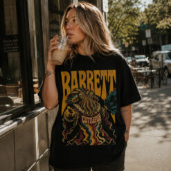 Áo thun Barrett Cuttlefish Black - người mẫu mặc áo