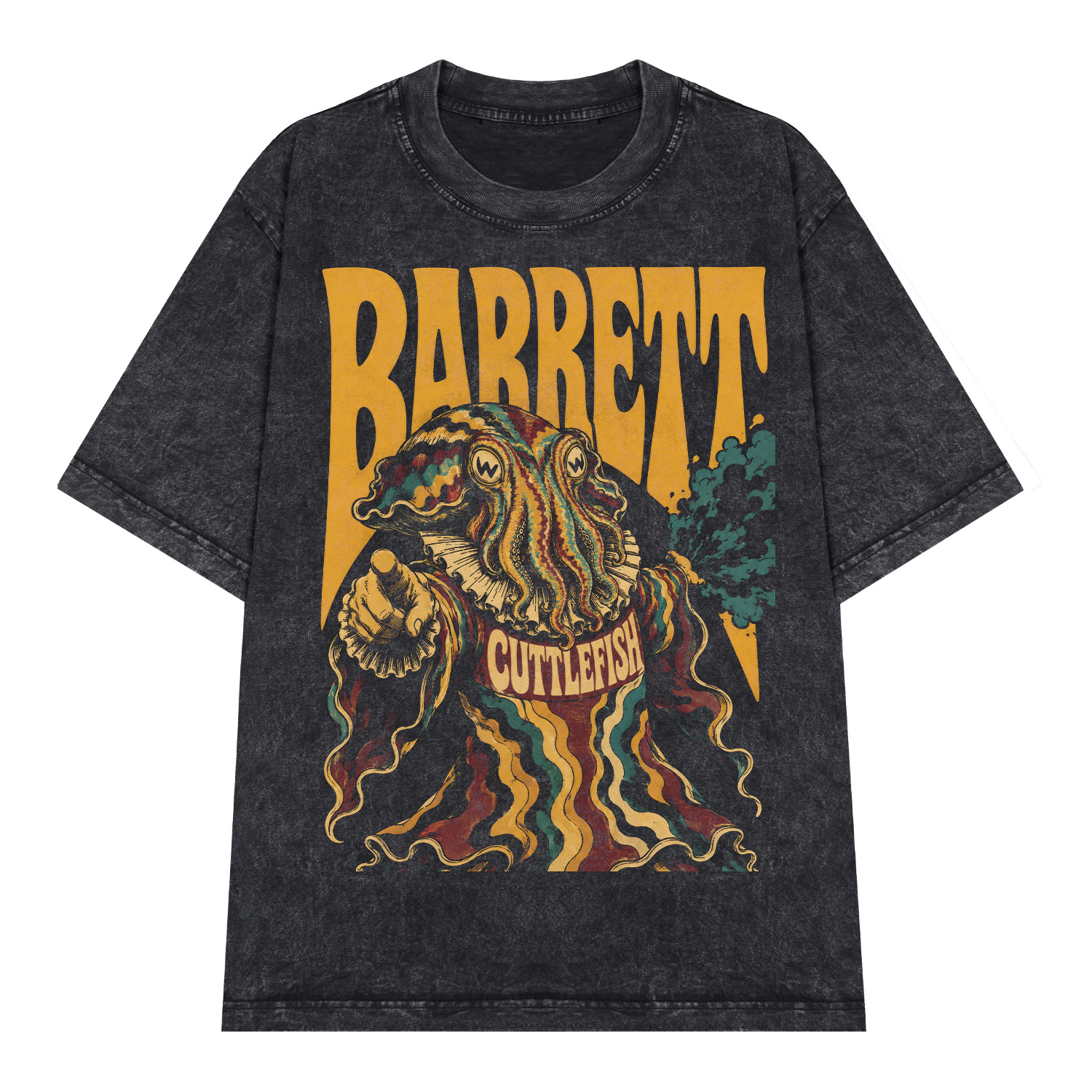 Áo thun Barrett Cuttlefish Wash - graphic tee oversized NVC