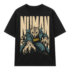 Áo thun Numan Quoll Black - graphic tee oversized NVC