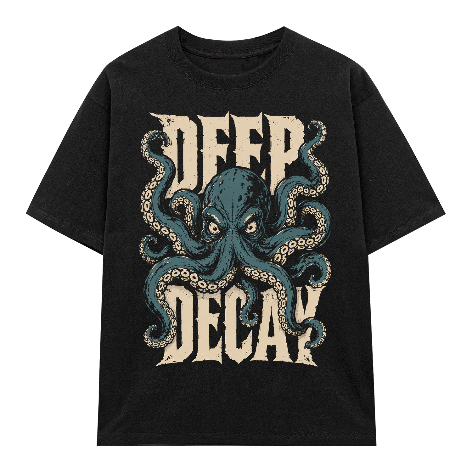Áo thun Deep Decay Black - graphic tee oversized NVC