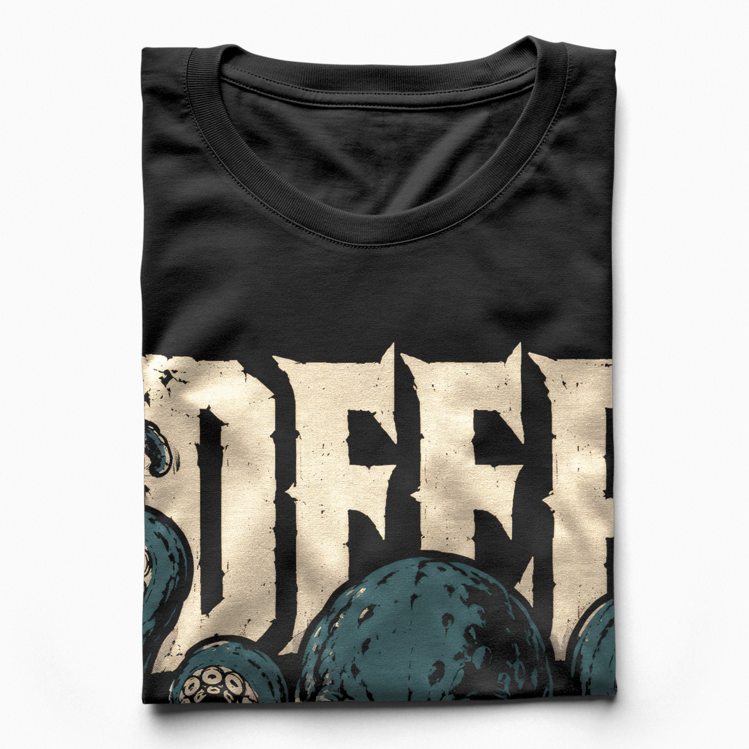 Áo thun Deep Decay Black - cận cảnh chất vải