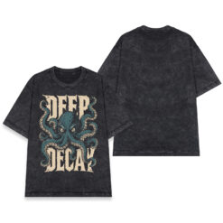 Áo thun Deep Decay Wash - mặt trước và mặt sau