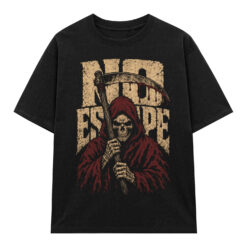 Áo thun No Escape Black - graphic tee oversized NVC