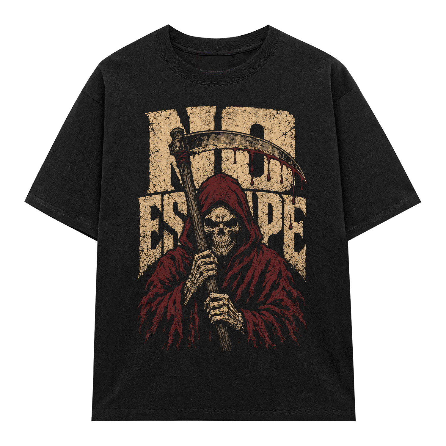 Áo thun No Escape Black - graphic tee oversized NVC