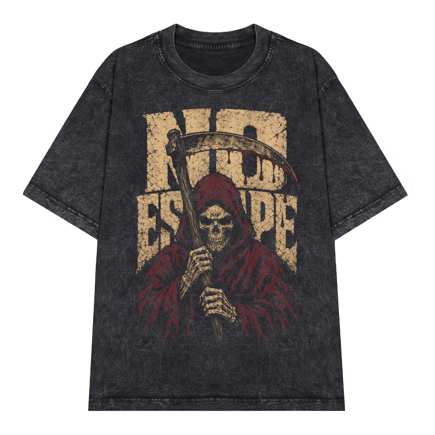 Áo thun No Escape Wash - graphic tee oversized NVC
