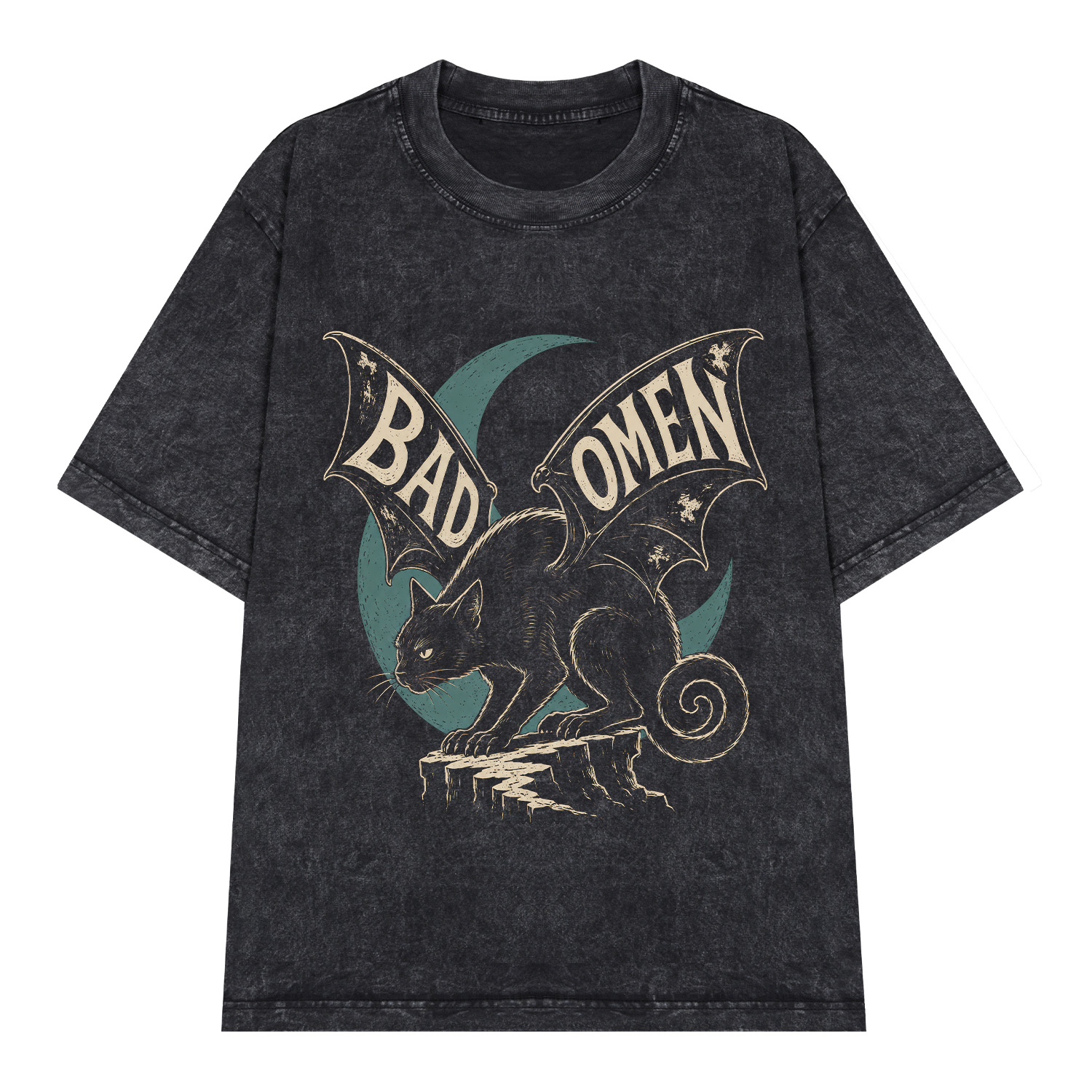 Áo thun Bad Omen Wash - graphic tee oversized NVC