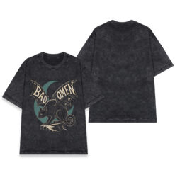 Áo thun Bad Omen Wash - mặt trước và mặt sau