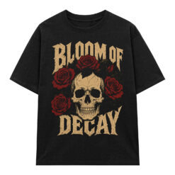 Áo thun Bloom of Decay Black - graphic tee oversized NVC