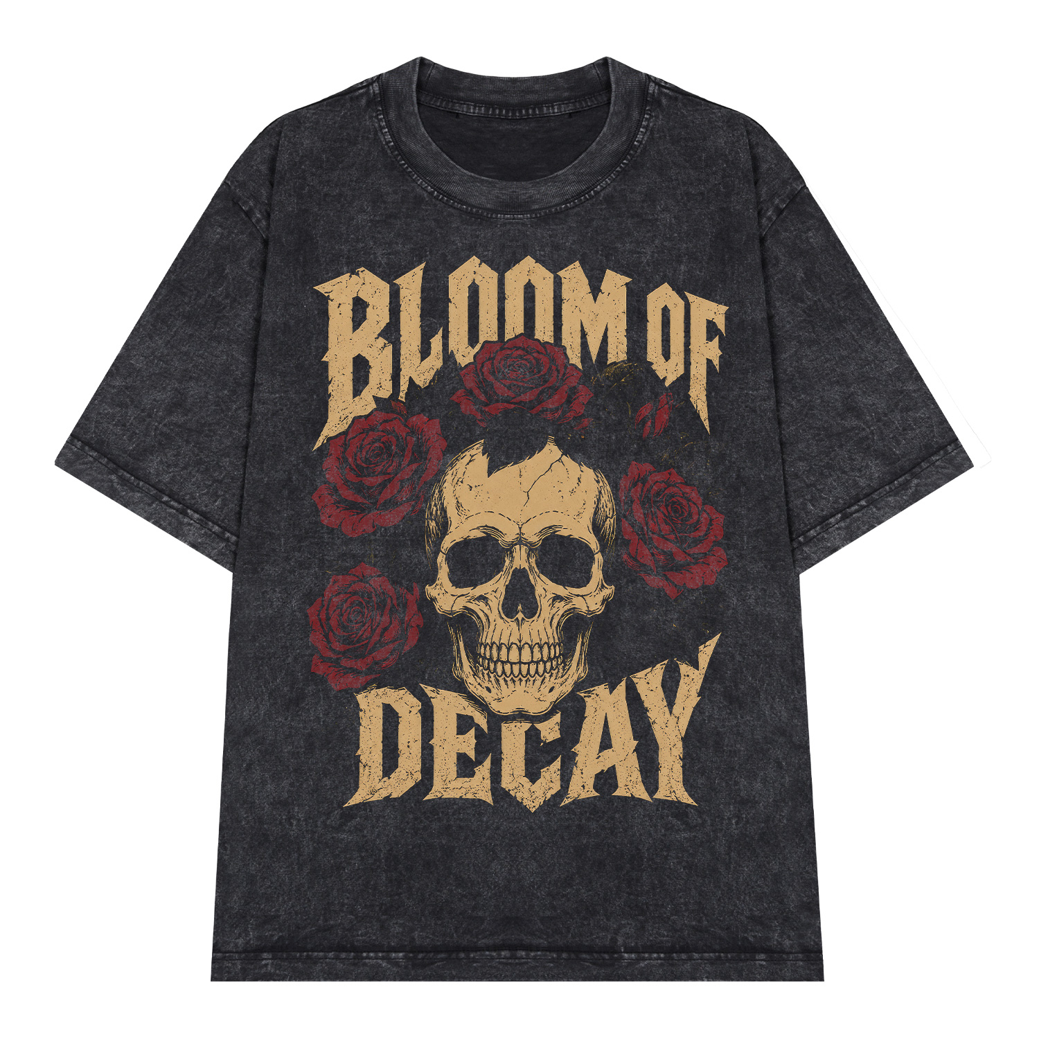 Áo thun Bloom of Decay Wash - graphic tee oversized NVC