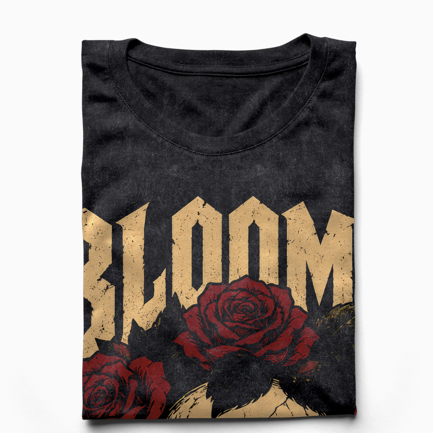 Áo thun Bloom of Decay Wash - cận cảnh chất vải