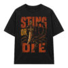 Áo thun Sting or Die Black - graphic tee oversized NVC