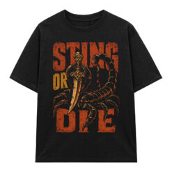 Áo thun Sting or Die Black - graphic tee oversized NVC