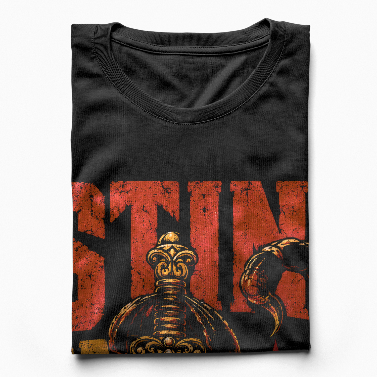 Áo thun Sting or Die Black - cận cảnh chất vải