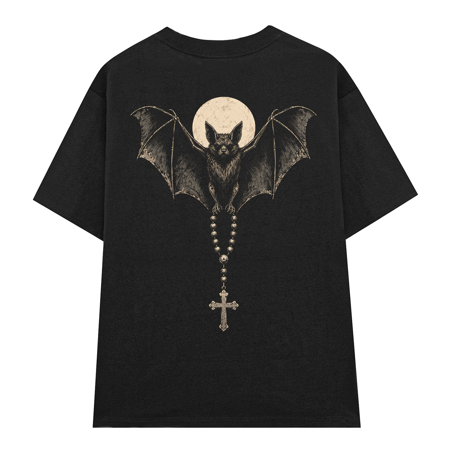 Áo thun Night Rosary Black - graphic tee oversized NVC