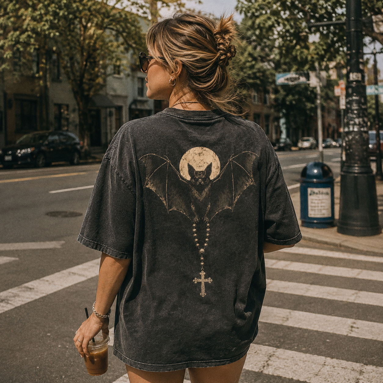 Áo thun Night Rosary Wash - cận cảnh chất vải