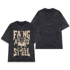 Áo thun Fang and Steel Wash - mặt trước và mặt sau